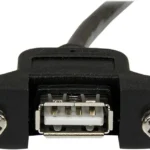 Cable 91Cm USB 2.0 Montaje En Panel Macho Idc5 A Hembra Usba