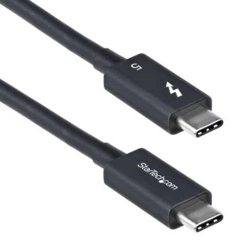 Cable Thunderbolt 5 Cert De 1M – 80Gbps – Blanco
