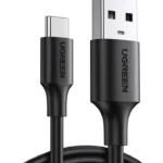 CABLE USB UGREEN 20882/USB-C MACHO A USB-A MACHO/1M/DATOS 5GBPS/CARGA RAPIDA 60W/NEGRO