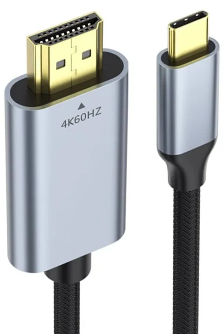 Cable Adaptador De 2M USB-C A HDMI 4K 60Hz Negro