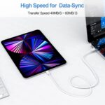 Cable 1M USB-A A USB-C Acodado A La Derecha USB A USB Tipo C