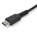 Cable USB Tipo C De 2 M Negro-Con Fibra Aramida