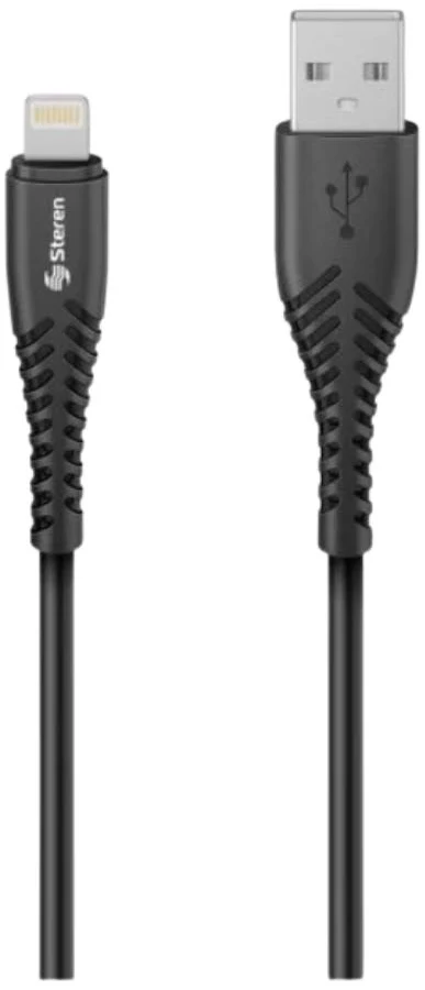 Cable 2M Lightning Apple Ipod Ipad Iphone 5 A USB 2.0 Negro