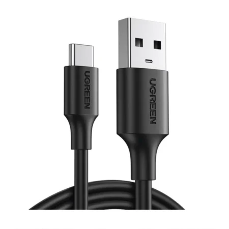 Cable USB-A A USB-C Ugreen 60126/1 Metro/Carga Rapida/Nylon Trenzado/Negro