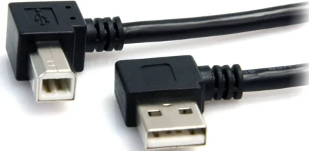 Cable USB 3M Impresora USB A USB B Acodado Angulo Derecho .
