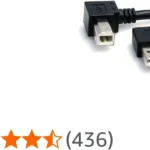 Cable USB 3M Impresora USB A USB B Acodado Angulo Derecho .