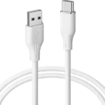 Cable De Carga USB-C Trenzado 1M USB Tipo C Pd 60W 3A Blanco