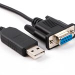 2M USB To Serial Null Modem Adapter Cable Ftdi Rs232
