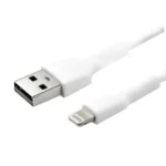 Cable Acodado USB A Lightning Para Iphone De 2M - Mfi - Blanco