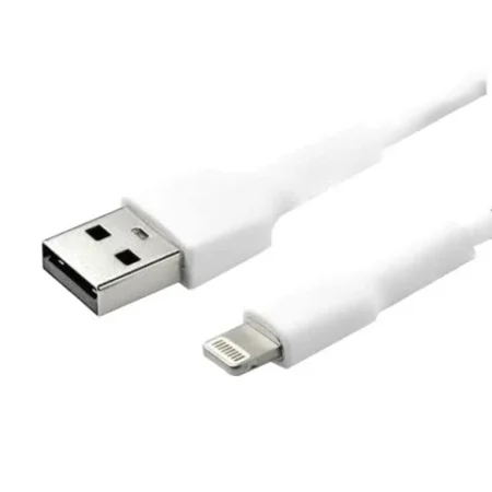Cable Acodado USB A Lightning Para Iphone De 2M – Mfi – Blanco