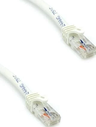 Cable 4.2M De Red Cat6A Blanco Snagless PoE 100W RJ45