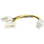 Cable Interno Lp4 A 6 Pines PCI Express Para Tarjeta De Video Brob