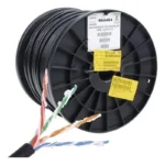 Bobina De Cable Utp Cat. 5E Condumex 66545742 Exterior/Interior/Sin Gel/100% Cobre/24Awg/305M/Negro