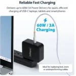Cable De Carga USB-C Trenzado De 2M - USB Tipo C - Pd 60W 3A