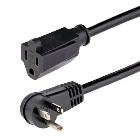 Cable De 2M 6Ft De Extension Acodado 5-15P A 5-15R