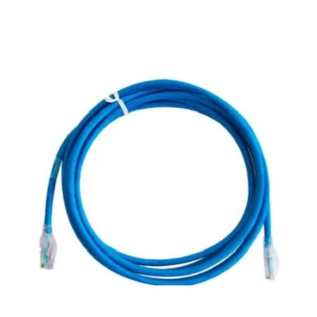 Cable 0.6M De Red Cat6A Azul Snagless PoE 100W RJ45