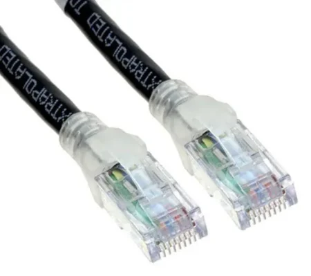Cable De Red Ethernet Cat6A Bl Lindado De 3.6M Negro