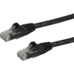Cable 1M De Red Cat6 Sin Enganches Negro