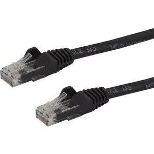 Cable 1M De Red Cat6 Sin Enganches Negro