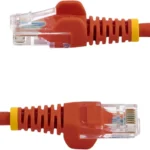 Cable De Red 0.5M Rojo Cat5E E Thernet Sin Enganche