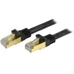 Cable De Red Ethernet Cat6A Blindado Stp De 3M Negro .