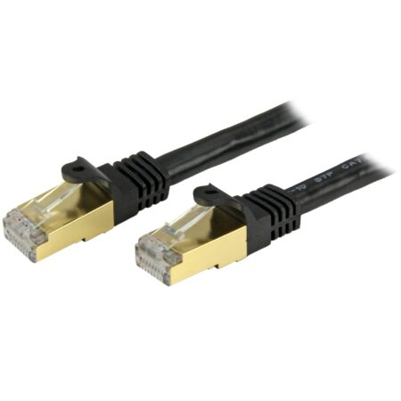 Cable De Red Ethernet Cat6A Blindado Stp De 3M Negro .