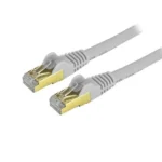 Cable De Red Ethernet Cat6A Bl Lindado De 1.2M Gris