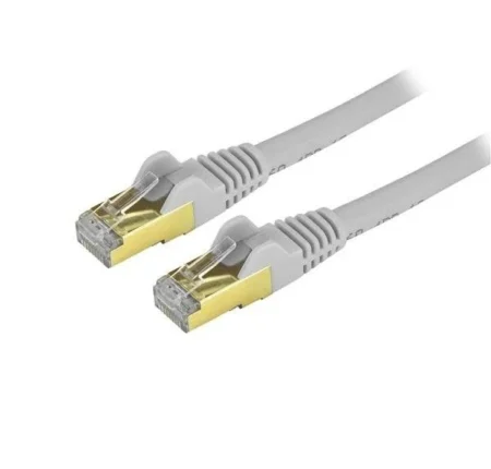 Cable De Red Ethernet Cat6A Bl Lindado De 1.2M Gris