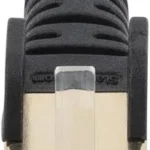 Cable De Red Ethernet Cat6A Blindado Stp De 3M Negro .