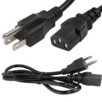 Cable 91Cm Corriente Para Pc Computadora C13 A Nema5-15P Tierra