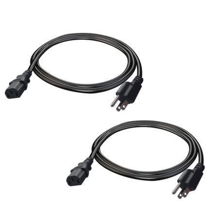 Cable 91Cm Corriente Para Pc Computadora C13 A Nema5-15P Tierra