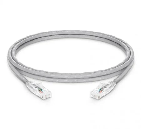 Cable 1.8M Red Ethernet Cat6 Sin Enganches Snagless Gris