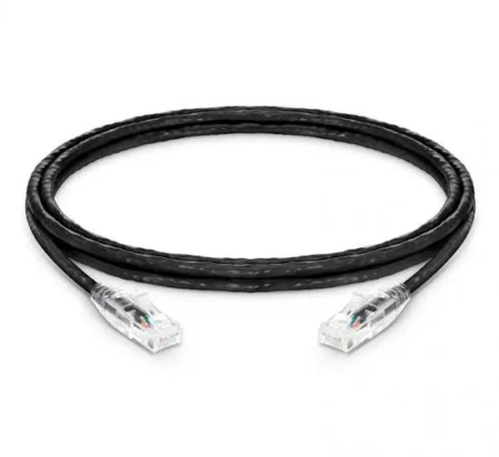 Cable Red 1.8M Negro Cat6 Ethe Ernet Gigabit Sin Enganches