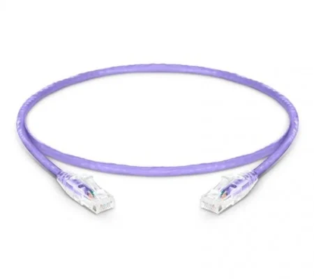 Ethernet Cable Cat6 Slim 15M Purple – Snagless Lszh