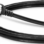 Cable 1.8M De Red Cat6A Negro Snagless PoE 100W RJ45