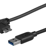 Cable 50Cm Micro USB B A USB A Acodado Hacia Arriba Adaptador