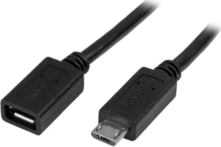 Cable 50Cm Micro USB Extensor Alargador Macho A Hembra .