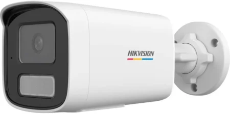 Camara Bala IP Hikvision Ds-2Cd1T27G3-Liuf 2Mpx/4Mm/50Mts Ir+50Mts Luz Blanca/Microfono Integrado/Acusense Lite/IP67/Dwdr/PoE/Micro SD