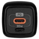 Cargador De Pared Vorago Au-355-Wh/2 Puertos USB-C/30W/Carga Rapida/Blanco