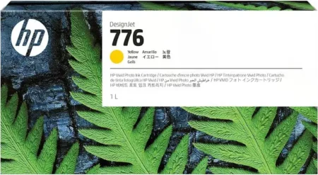 Cartucho De Tinta HP 1Xb08A 776 Amarillo Original, 1L