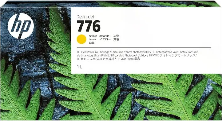 CARTUCHO DE TINTA HP 1XB08A 776 AMARILLO ORIGINAL, 1L