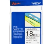Cinta Termorretractil Negro Sobre Blanco 18Mm