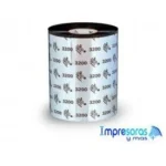 Zebra Ribbon Cera Resina 110Mmx 4.33Inx1476Ft 3200 High Performanc