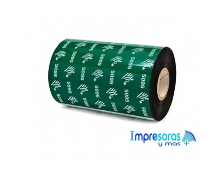Cinta De Resina Zebra Ribbon 05095Bk11045 De 110Mmx450Mts/Para Impresora Industrial/Formul 5095/1 Rollo