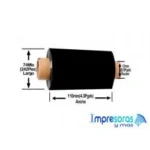 Resin Ribbon 110Mmx74M 4.33Inx2 5095 High Performance 12Mm 0.5In Co