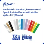 Cinta Negra Sobre Blanco 3.5Mm Super Narrow Tape