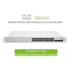 Meraki Ms210-24P 1G L2 Cld-Mng D 24X Gige 370W PoE Switch