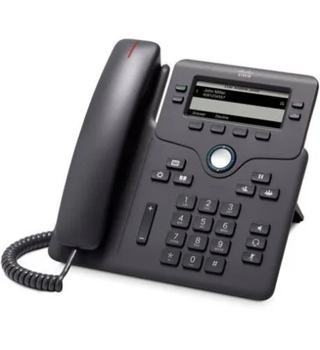 Teléfono IP Cisco 6851 MPP (Multiplatform Firmware) – 4 Líneas, Pantalla 3.5″, PoE, Gris