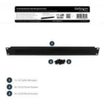 Panel Pasacables Con Cepillo Peine 1U Para Armario Rack