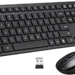 TECLADO Y MOUSE OPTICO INALAMBR 2.4G NEGRO COMBO